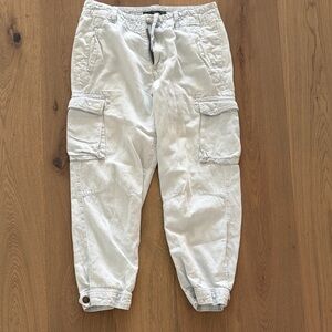 Women’s light blue wash Cargo Pants
